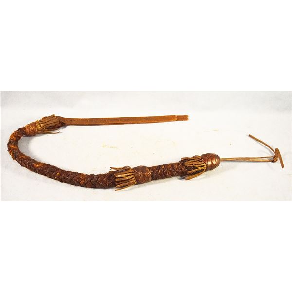 Horsehair braided quirt