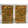 Image 2 : Charlie Russell self portrait bronze bookends