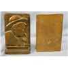 Image 3 : Charlie Russell self portrait bronze bookends
