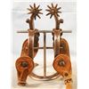 Image 2 : Silver inlaid Target spurs