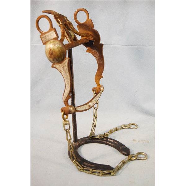 August Buermann silver inlaid bit