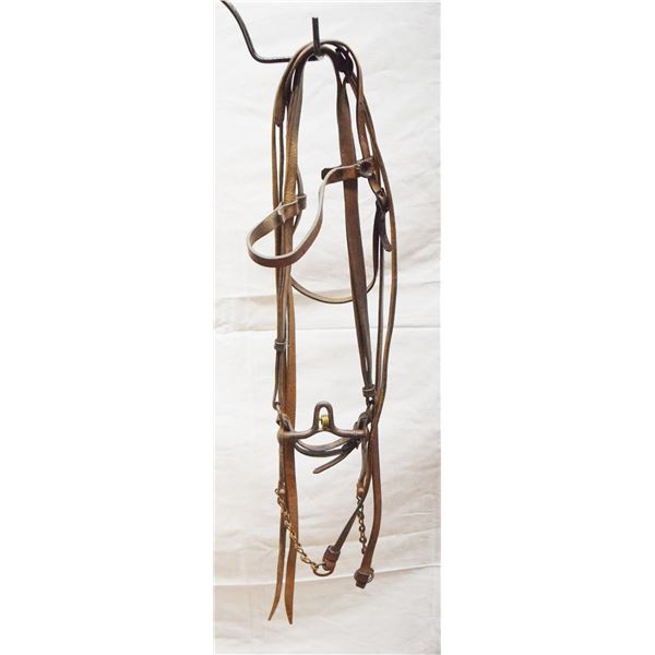 August Buermann etched iron ladies leg iron bit