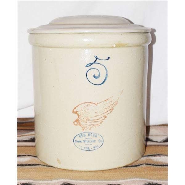 Red Wing 5 gal with lid