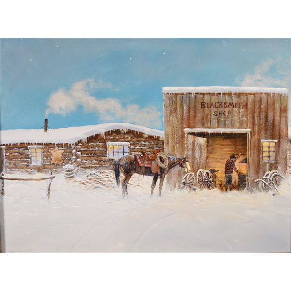 Cheek, C. R., original oil on board