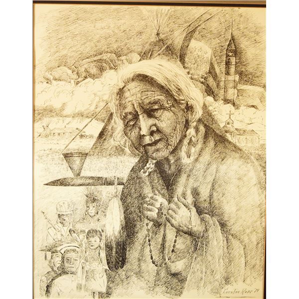 Cuts The Rope, Clarence, original pen & ink