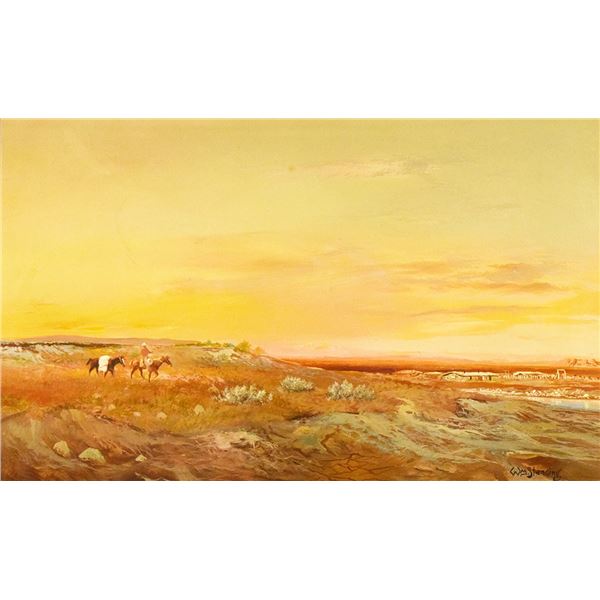 Standing, William, original oil on board