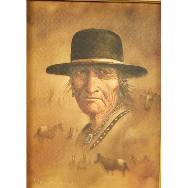 Sandoval, Tony M., original oil on canvas