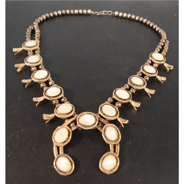 Mother of Pearl squash blossom