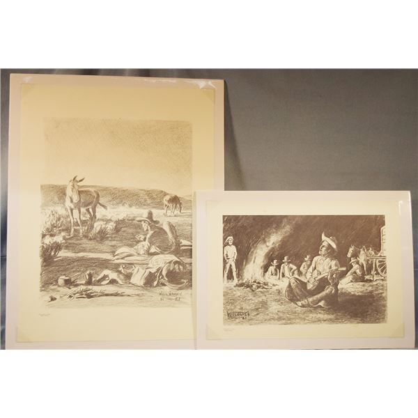 (2) Will James prints