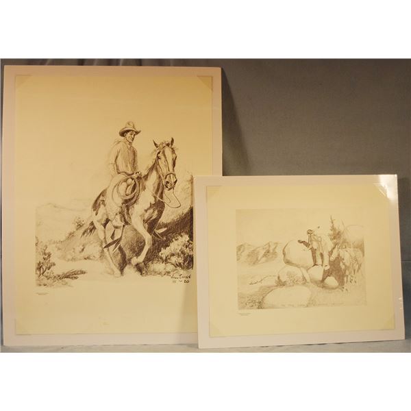 James Print Collection (2) Will James prints