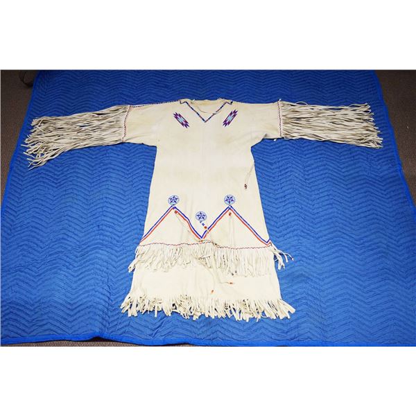 Beaded buckskin dress