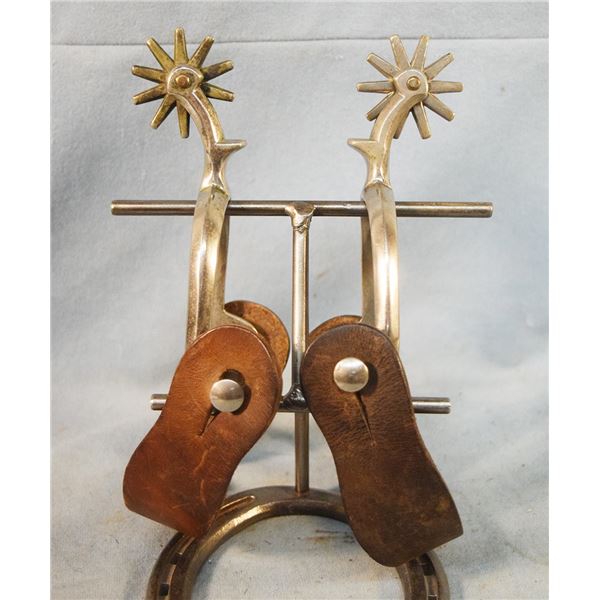 Buermann steel silver spurs