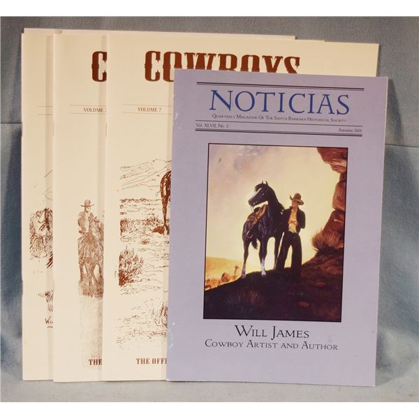 4 pcs: (3) issues Cowboys North & South and Noticias
