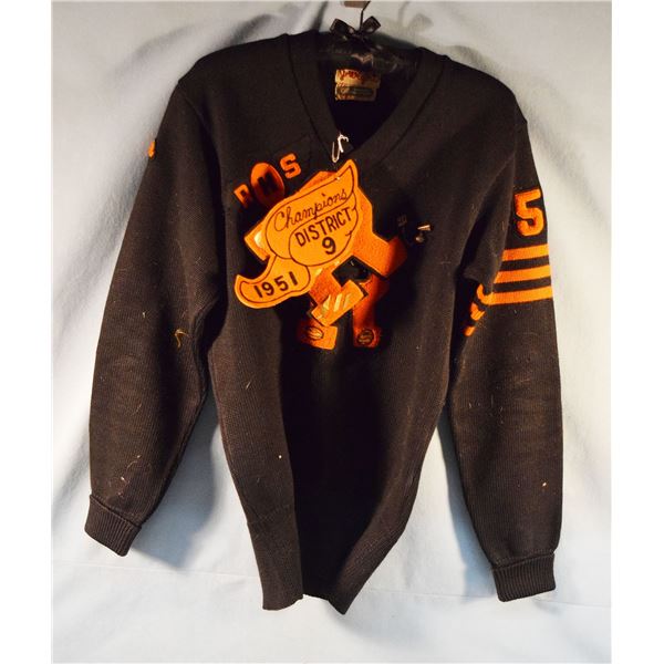 1951 letterman's sweater