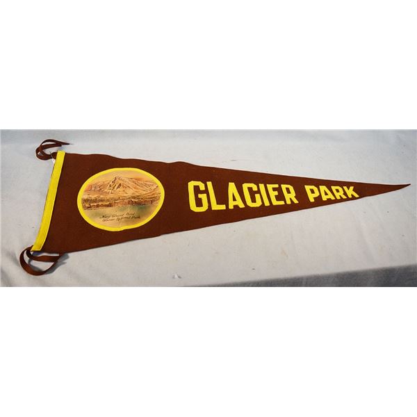 Vintage Glacier Park felt pennant