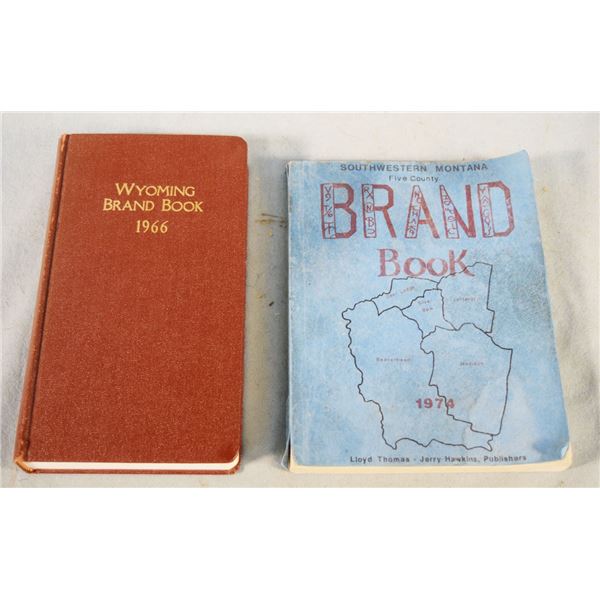 2 books: 1966 State of Wyoming Brand Book & Southwest Montana 5 County Brand Book 1974