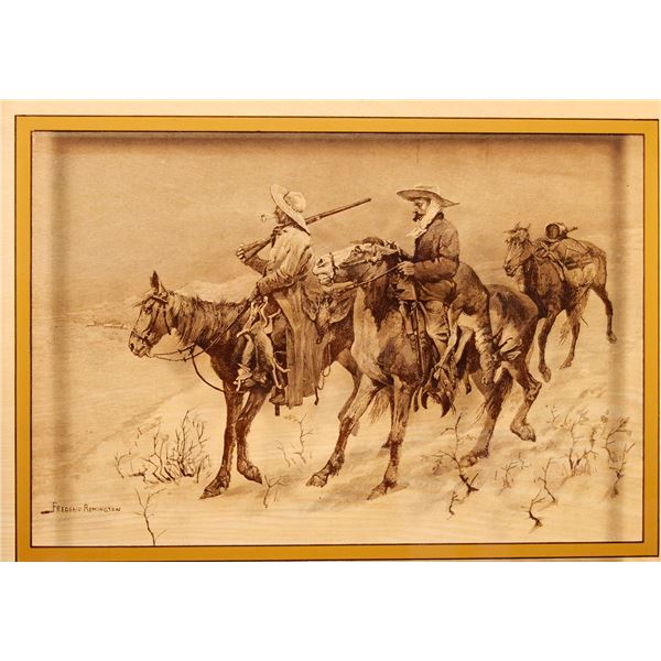 Remington, Frederick, photography on glass