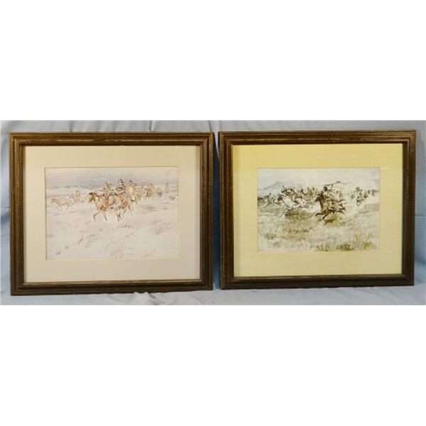 (2) Russell, C. M. prints