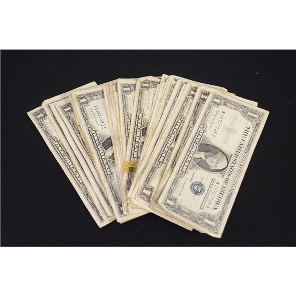 (30) vintage silver certificates