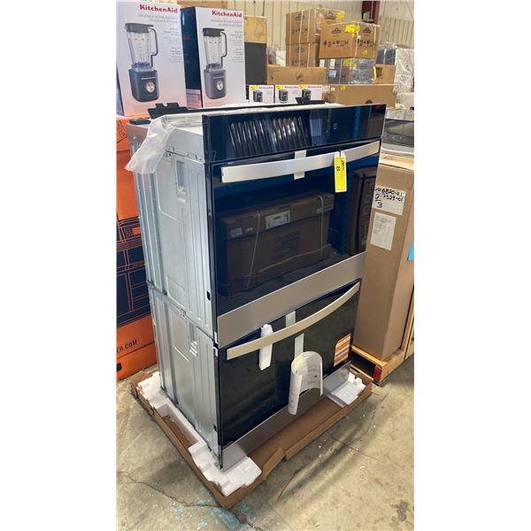 KITCHENAID MODEL WOED5030LZ01. STAINLESS STEEL/BLACK 30" SMART DOUBLE WALL OVEN WITH GLASS TOUCH