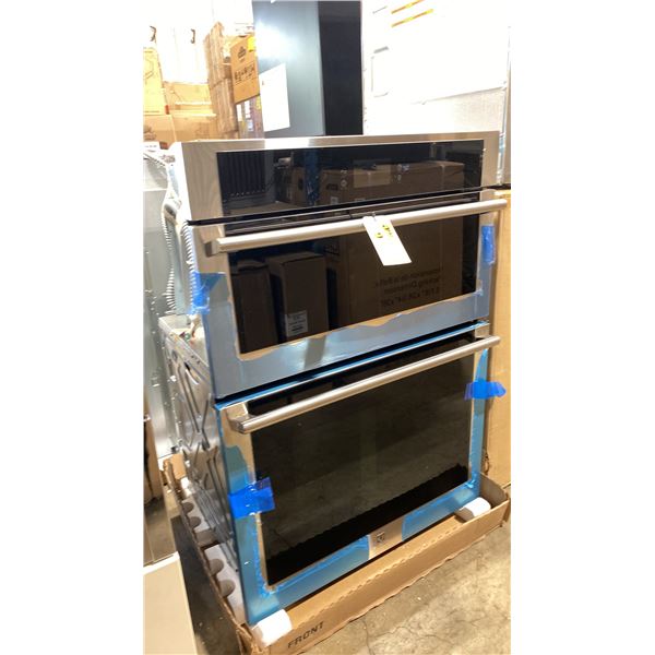ELECTROLUX MODEL ECWM3012ASA. 30" STAINLESS STEEL/BLACK COMBINATION WALL OVEN WITH MICROWAVE OVEN