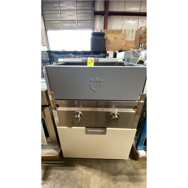 CROWN VERITY MODEL ICM-PB. NATURAL GAS OUTDOOR BUILT IN STOCK POT BURNER