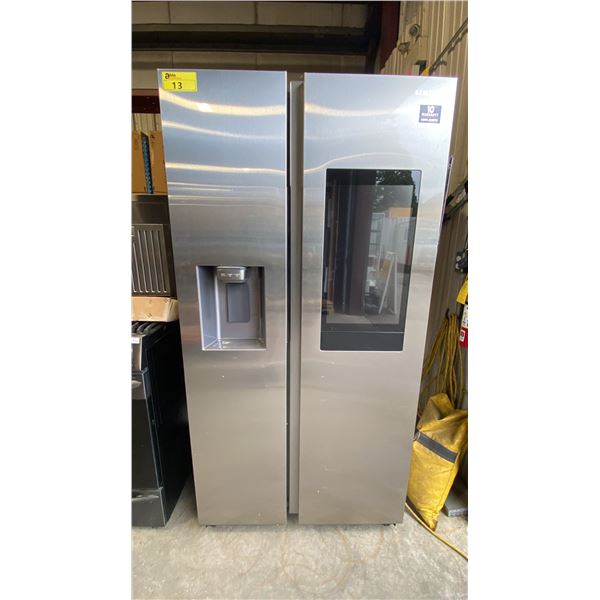 SAMSUNG MODEL  RS22T5561SR. 36" SIDE BY SIDE 21.5 CU FT COUNTER DEPTH REFRIGERATOR WITH