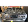 Image 2 : FRIGIDAIRE MODEL FGGH3047VD. 5.4 CU.FT. STAINLESS & BLACK 5 BURNER RANGE STOVE