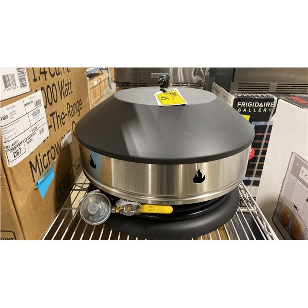 JACKSON GRILLS MODEL JFP-LP. OUTDOOR HIGH PERFORMANCE PORTABLE CONVERTIBLE PROPANE FIRE PIT WITH