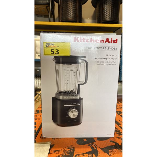 KITCHENAID MODEL KSB2072BM. 2L PURE POWER BLENDER FOR HOT & COLD INGREDIENTS *MATTE BLACK*