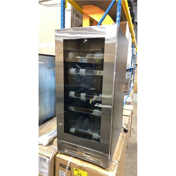 CAVAVIN MODEL S-028WDZ-V2. DUAL ZONE WINE CHILLER - HOLDS UP TO 21 STANDARD WINE BOTTLES