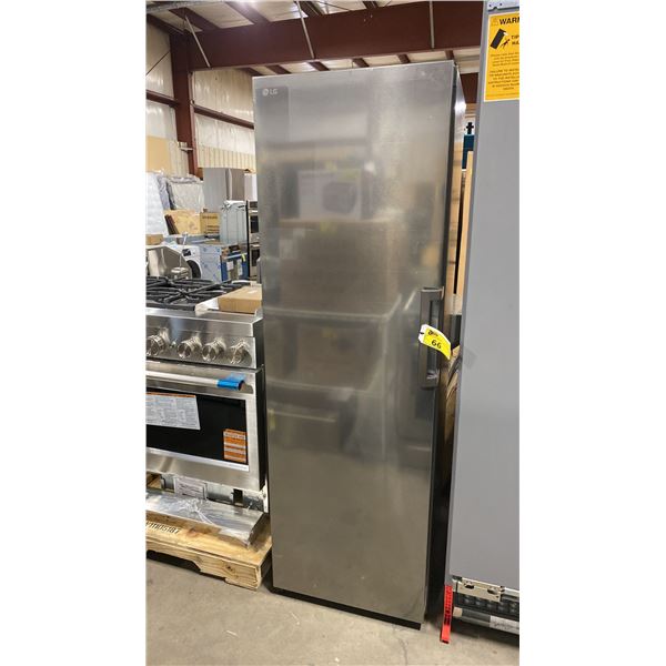 LG MODEL LR0FC1104V/00. STAINLESS STEEL 24" 11.4 CU FT COUNTER DEPTH COLUMN FREEZER WITH MULTI-AIR