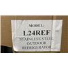 Image 3 : LYNX MODEL L24REF. STAINLESS STEEL 24" PROFESSIONAL GRADE OUTDOOR REFRIGERATOR