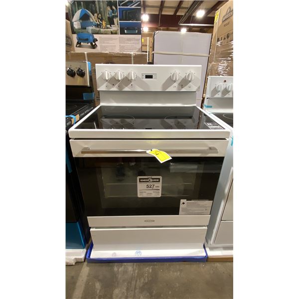 MARATHON MODEL MER3070W. 30" WHITE FREESTANDING ELECTRIC RANGE WITH SMOOTH CERAMIC GLASS COOKTOP,