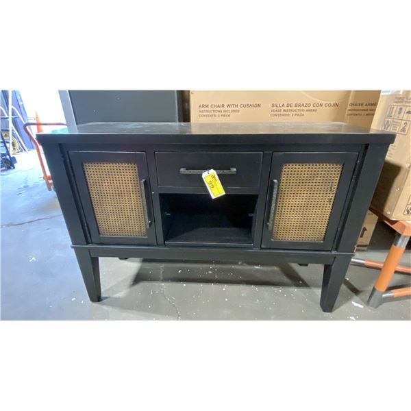 MILLENIUM BY ASHLEY RUSTIC BROWN 2 DOOR SINGLE DRAWER MEDIA CONSOLE APPROX 56"L X 18"D X 38"H