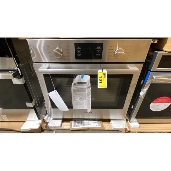 BOSCH 500 SERIES MODEL HBL5451UC. STAINLESS STEEL 30" SINGLE ELECTRIC WALL OVEN WITH GENUINE
