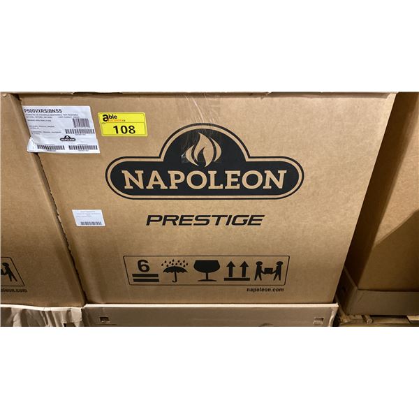 NAPOLEON PRESTIGE 500 MODEL P500VXRSIBNSS. STAINLESS STEEL HIGH END 6 BURNER NATURAL GAS GRILL WITH