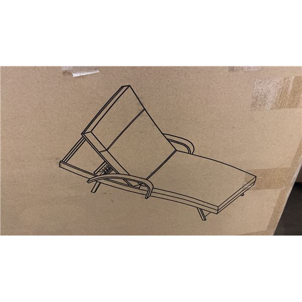 ASHLEY SIGNATURE DESIGN MODEL P791-815. BEACHCROFT ADJUSTABLE OUTDOOR CHAISE LOUNGE WITH CUSHION