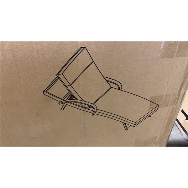 ASHLEY SIGNATURE DESIGN MODEL P791-815. BEACHCROFT ADJUSTABLE OUTDOOR CHAISE LOUNGE WITH CUSHION
