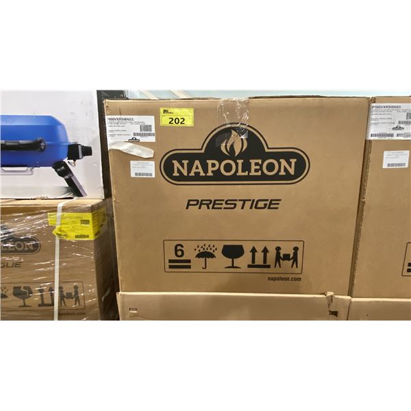 NAPOLEON PRESTIGE 500 MODEL P500VXRSIBNSS. STAINLESS STEEL HIGH END 6 BURNER NATURAL GAS GRILL WITH