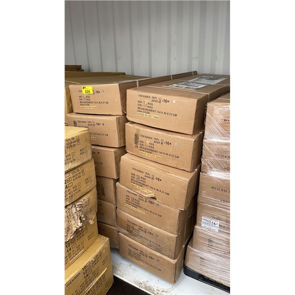 PALLET OF 12 BOXES OF AVYNA MODEL AVGR-16+ PROFESSIONAL TRAMPOLINE 16' ENCLOSURES GREY