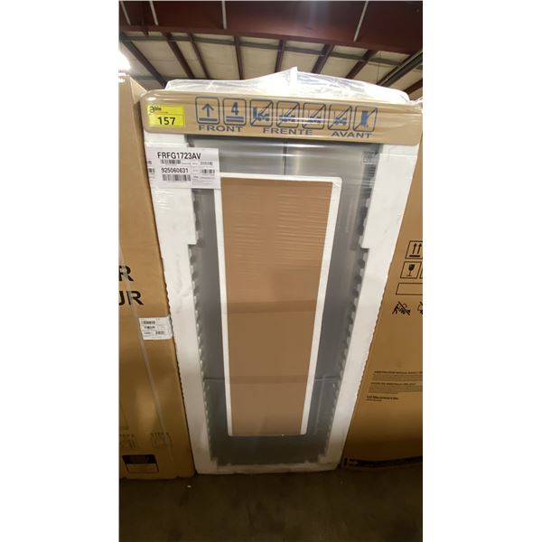 FRIGIDAIRE FRFG1723AV. 32" COUNTER DEPTH BRUSHED STAINLESS STEEL FRENCH DOOR REFRIGERATOR