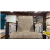 Image 4 : SET OF 4 ASHLEY SIGNATURE DESIGN SLING PATIO CHAIRS WITH BEIGE MESH FABRIC & BLACK ALUMINUM FRAMES