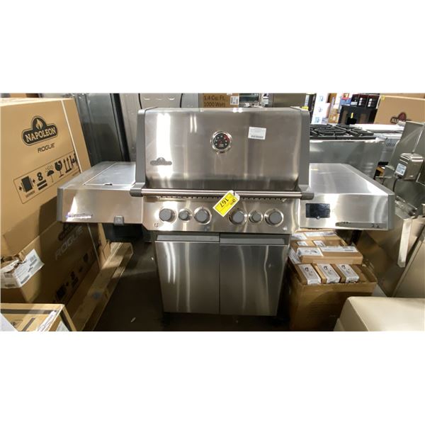 NAPOLEON MODEL P500RSIBNSS-3. PRESTIGE 500 STAINLESS STEEL NATURAL GAS GRILL WITH INFRARED SIDE AND