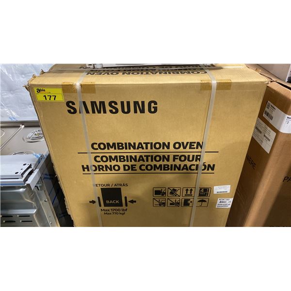 SAMSUNG MODEL NQ70M7770D. STAINLESS STEEL 30" SMART MICROWAVE COMBINATION WALL OVEN