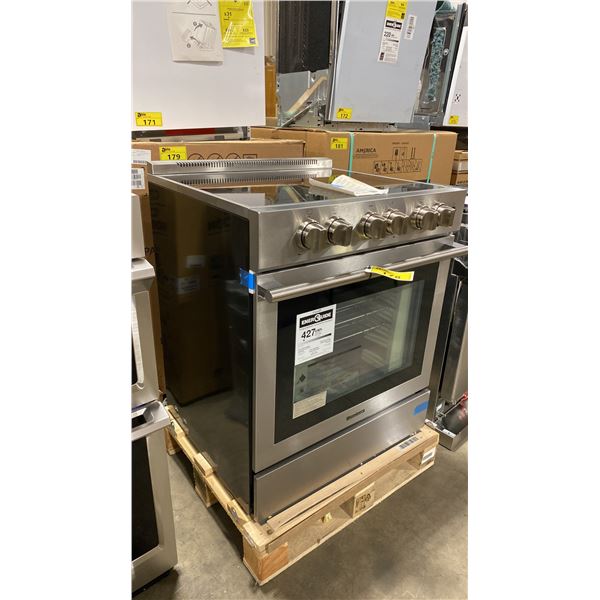 BLOMBERG MODEL BIR34452CSS IS A 30" STAINLESS STEEL SLIDE IN INDUCTION RANGE WITH 5.7 CU FT OVEN,
