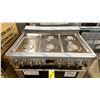 Image 4 : ELECTROLUX MODEL ECFD3668AS. STAINLESS STEEL 36" FREESTANDING DUAL FUEL RANGE WITH 6 BURNERS,