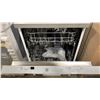 Image 4 : G.E APPLIANCES MODEL GPT225SGL2WW. WHITE 24" PORTABLE DISHWASHER WITH PIRANHA HARD FOOD DISPOSER,