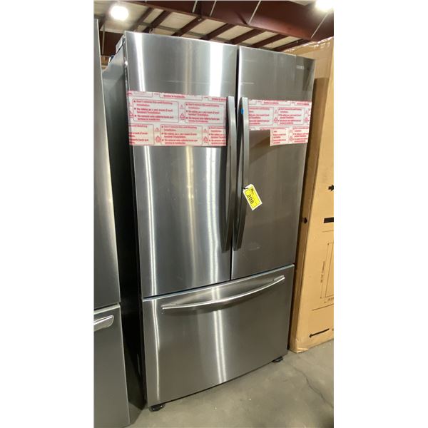 SAMSUNG MODEL RF28T5A01SR. 28.2 CU FT STAINLESS STEEL FRENCH DOOR REFRIGERATOR WITH ICE MAKER &