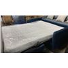 Image 4 : DECOR-REST TRANSFORMER BLUE FABRIC HIDE-A-BED 2 SEAT SOFA WITH 3 THROW CUSHIONS